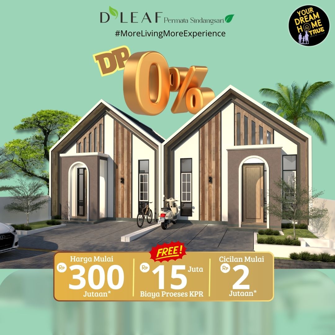 Promo booking 3 juta D'Leaf Permata Sindangsari